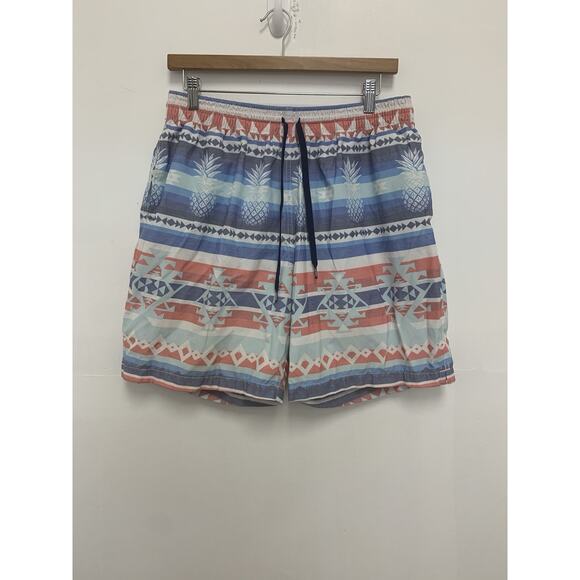 Chubbies 7" Shorts Mens Large Pineapple Lined Multicolor Stretch Swim Shorts - Picture 1 of 4